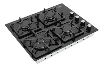 Estufa De Empotrar Tandoori Cristal Gas Natural Haceb 9002295 Color Negro