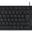 Teclado Dell KB216-BK-LTN QWERTY español latinoamérica color negro