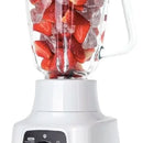 Licuadora Imusa Powermix Glass 1,25 L blanca con vaso de vidrio