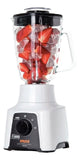 Licuadora Imusa Powermix Glass 1,25 L blanca con vaso de vidrio