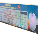 Mouse Y Teclado Gamer Rgb Aoas M-400 Blanco