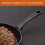 Sartén Alto 24 Cm Tapa De Vidrio Hard Titanium Imusa
