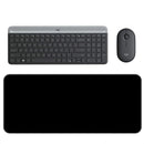 Combo Inalámbrico Logitech Mk470 + Alfombrilla Xl (80x30cm) Mouse Negro Teclado Negro