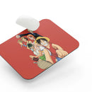 One Piece Anime Mouse Pad Personalizado + Obsequio Blanco