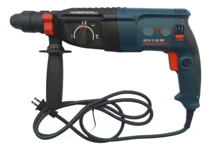 Taladro Demoledor Rotomartillo Power Doble Madril 800w Sds Azul