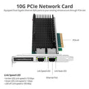Tarjeta De Red Pcie Ethernet Gigabit Dual Port 10g, Intel X5