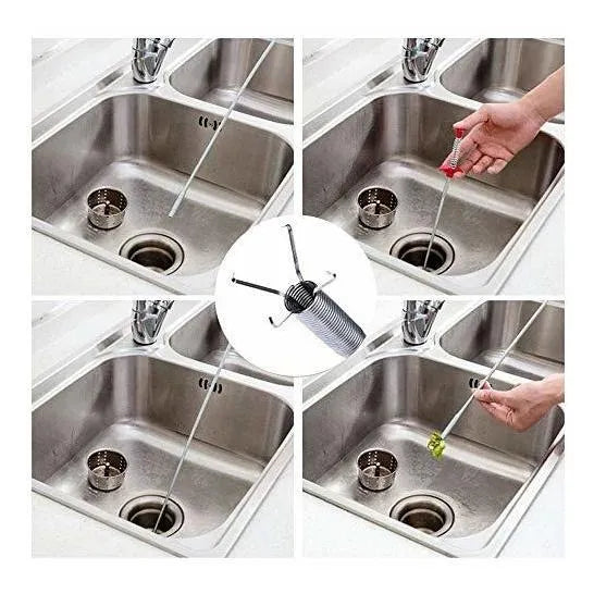 Desatascador De Desagües Y Limpiador De Tuberías - Pack De 6