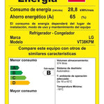 Nevera Lg Top Freezer 374 Lt Door Cooling Thinq Negro Mate