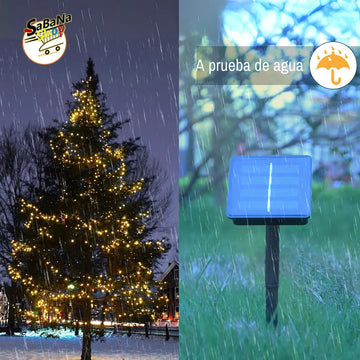 Luces Navideñas Recargable Energía Solar Luces Multicolor