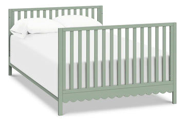 Davinci Sammy Scallop - Cuna Convertible 4 En 1 En Salvia C. Color Negro