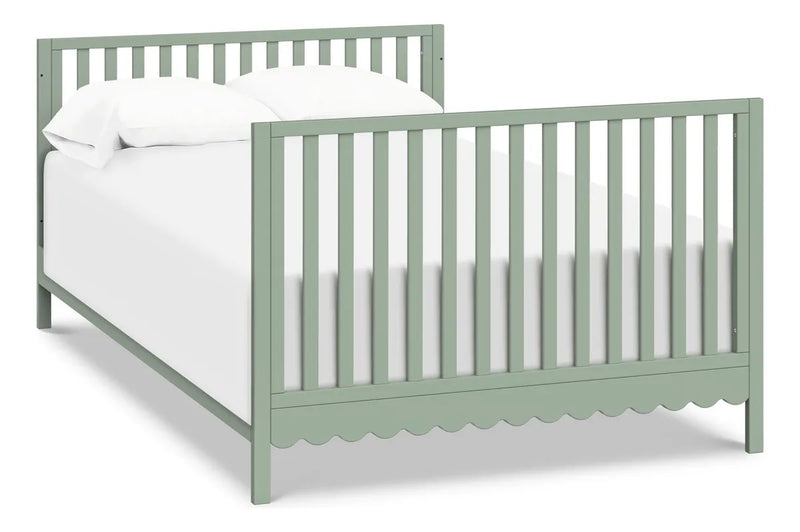 Davinci Sammy Scallop - Cuna Convertible 4 En 1 En Salvia C. Color Negro
