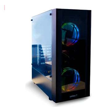 Chasis Gamer Unitec Video Templado Atx-mini Atx-micro Atx 19 Negro