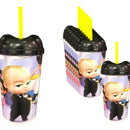 Vaso Pitillo Sorpresa Jefe En Pañales X12u Alta Calidad