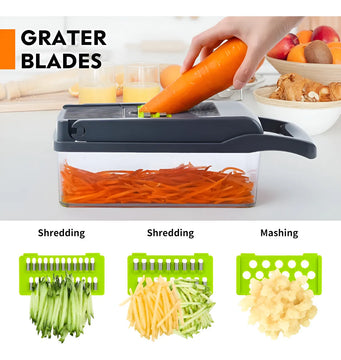 Picador Cortador De Verduras Frutas 1 Set 14 Piezas