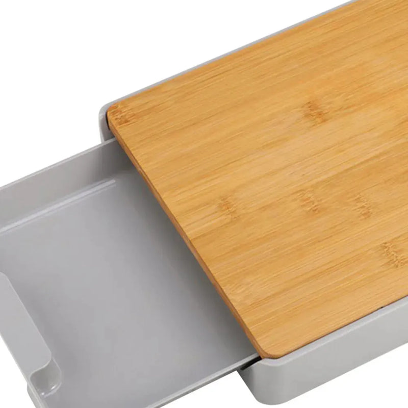 Tabla Picar Verduras Vegetales Madera Antideslizante Bandeja