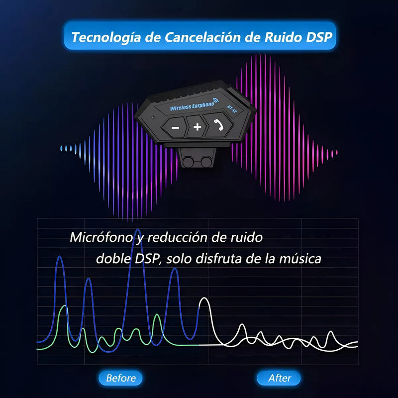 Auriculares Bluetooth 5.0 Cool Helmet Con Micrófono