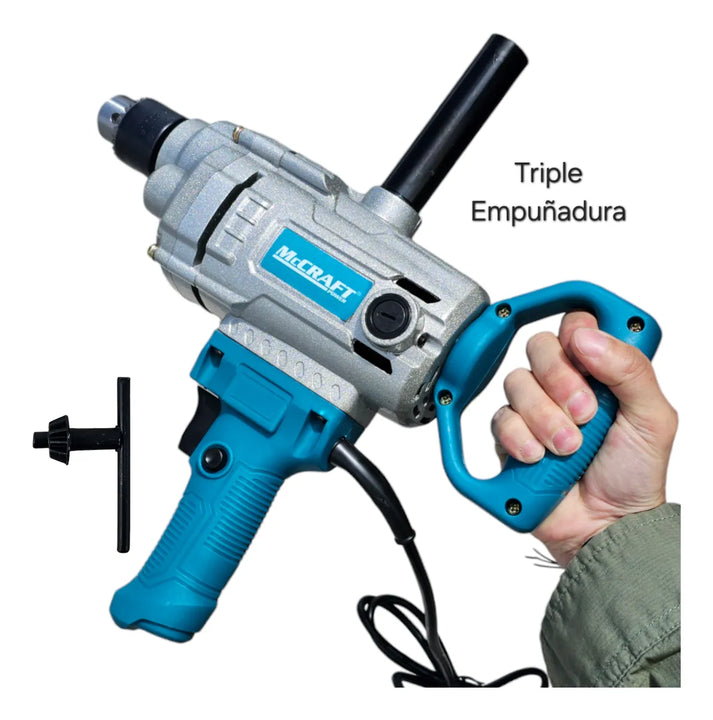 Taladro Atornillador Eléctrico 13mm 1080w Mccraft Mx01m Azul - Azul Acero - 50hz/60hz