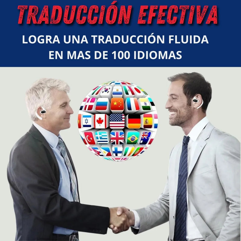 Auriculares Audifonos De Traduccion Simultanea De Idiomas Negro