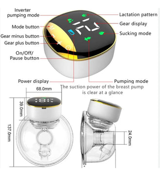 Extractor Leche Materna Eléctrico Silencioso Bebe