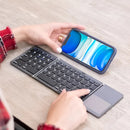 Mini teclado Bluetooth plegable ultrafino con panel táctil Genérica B033 Gris oscuro