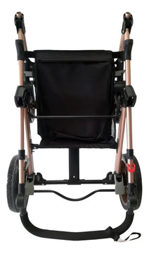 Coche de paseo Happy Baby Alizze travel system negro con chasis color dorado