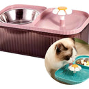 Plato Doble Mascotas Dispensador Agua Automático Puerto Usb Diseño