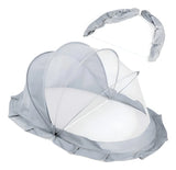 Mosquitero De Bebé Toldillo Mosquitos Portátil Plegable Gris
