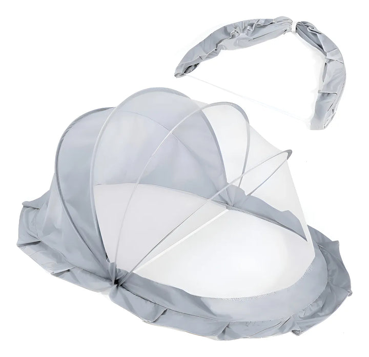 Mosquitero De Bebé Toldillo Mosquitos Portátil Plegable Gris