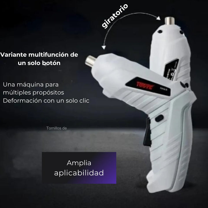 Destornillador Inalámbrico Recargable Eléctrico Impacto - Gris