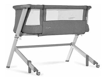 Cuna Colecho Y Moisés Portátil, Gris, Ajustable, Plegable.