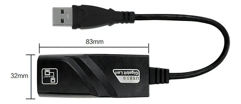 Adaptador Rj45 Usb 3.0 Gigabit Ethernet 10/100mbps