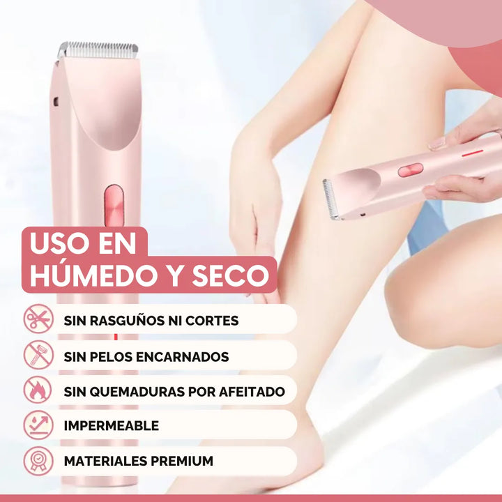 Maquina De Afeitar Inalambrica Mujeres Rasuradora Mujer Piel Rosa