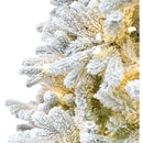 Fraser Hill Farm Arbol De Navidad Artificial Flocado De 7.5