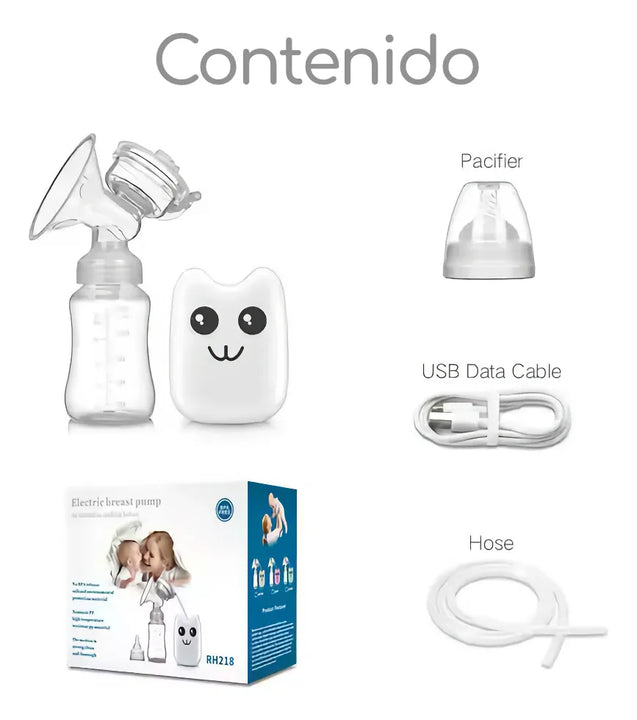 Extractor Leche Materna Electrico Libre Bpa + Tetero Mimaito