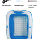 Banera Inflable Doble Para 2 Personas, Aire Electrica Y Repo
