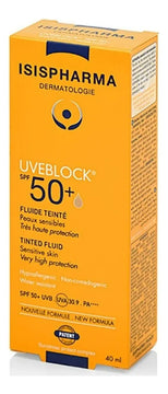 Uveblock 50+ Muy Alta Protección Solar Fluido Con Color