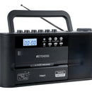 Radio Am Fm Onda Corta Sonido Sintonia Fina Blue Usb Sd Mp3 Negro