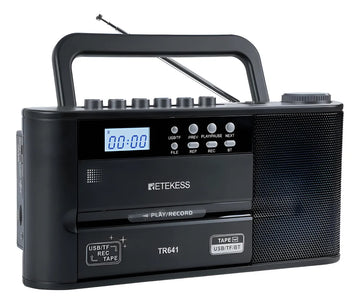 Radio Am Fm Onda Corta Sonido Sintonia Fina Blue Usb Sd Mp3 Negro
