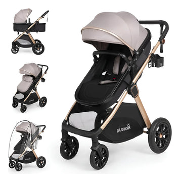Cochecito De Bebé Convertible 6 En 1 Con Modo Moisés
