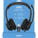 Audífonos / Diadema Con Micrófono Logitech Usb Headset H390 Negro