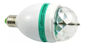 Bombillo Rotativo De Colores Bola Navideña Giratoria Luces