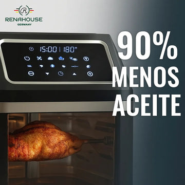 Freidora Aire Renahouse Horno Mesa Air Fryer 12 Litros Negro