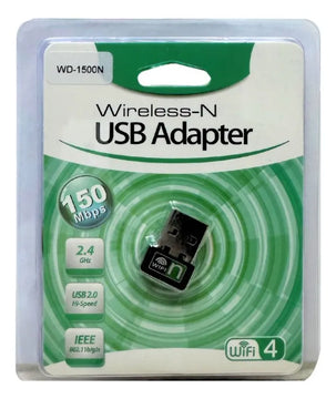 Antena Usb Wifi Tarjeta Nano Adaptador 150mbps 802.11n Pc