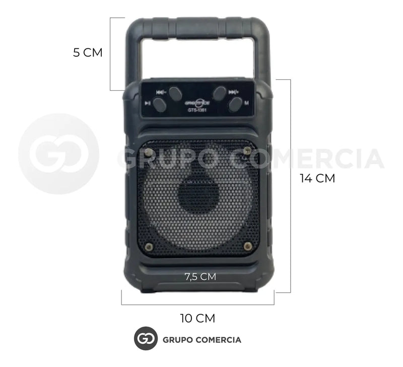 Parlante Pequeño Bluetooth , Usb Y Radio Recargable Negro