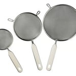 Juego De 3 Coladores Nylon Plateado