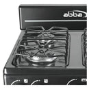 Estufa Con Horno Abba 4 Puestos Gas Propano At 101-1 N Color Negro
