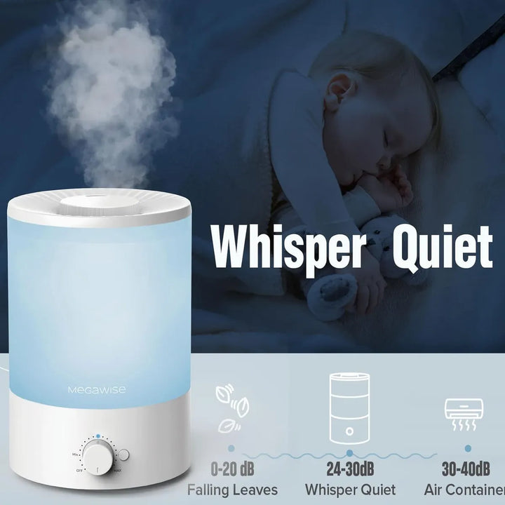 Humidificadores De Niebla Fría Saludable Para Dormitorio Blanco