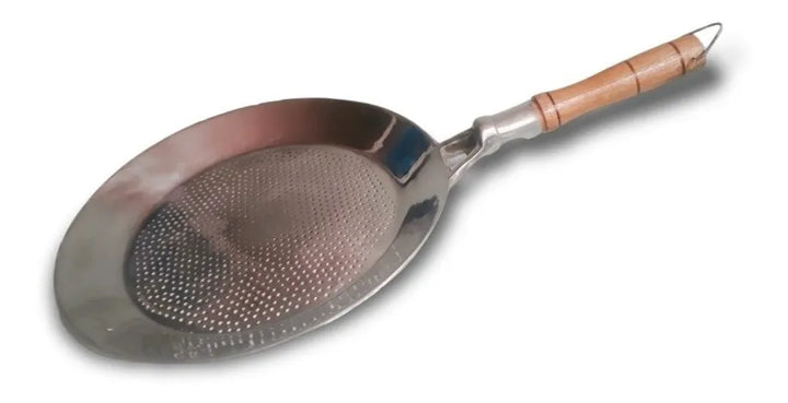 Sarten Plano/tiesto Arepas/n.22/aluminio Fundido Plateado