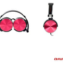 Audifonos Diadema Manos Libres Estereo Aiwa Aw X107r Rojo