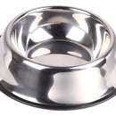 Comedero Plato Para Perros Y Gatos En Acero Inoxidable 22cm Color Plateado